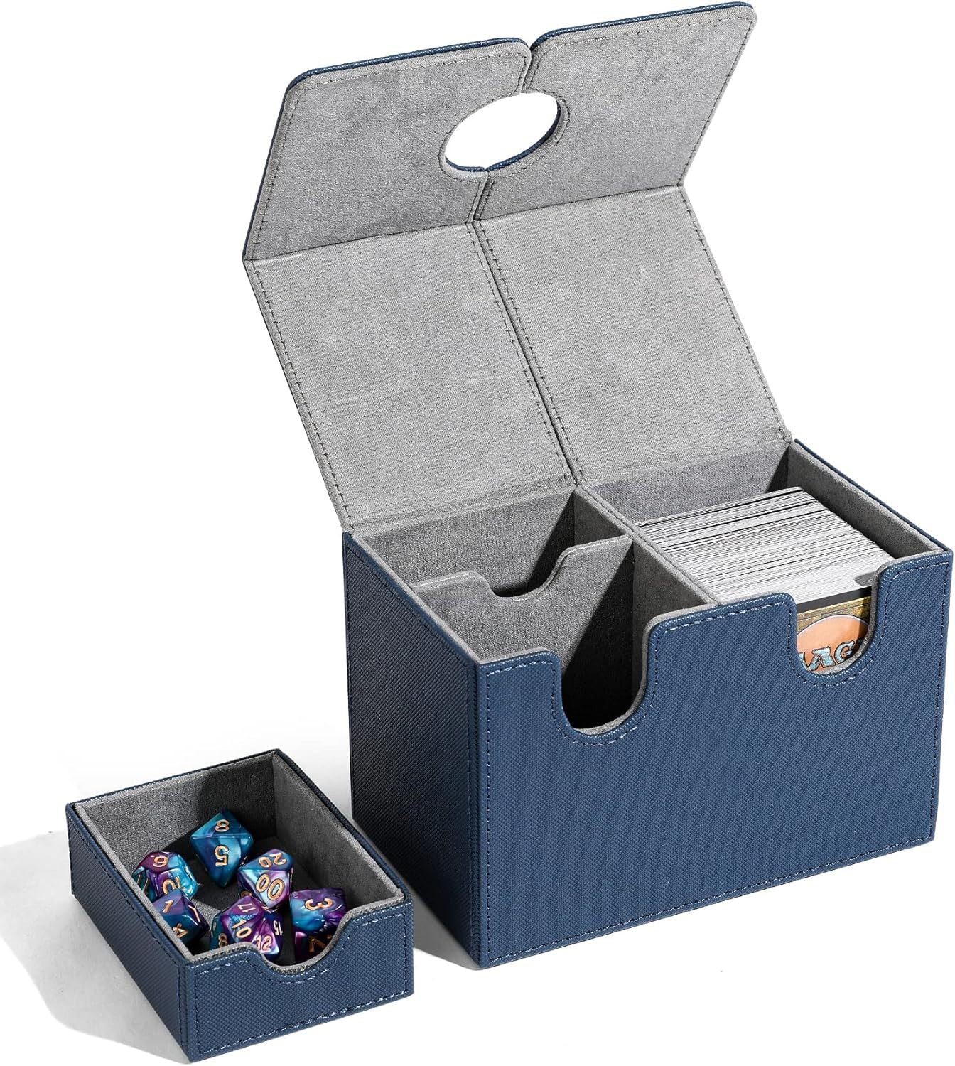 Boîte de rangement avec tiroirs à carte en polyuréthane double couche
