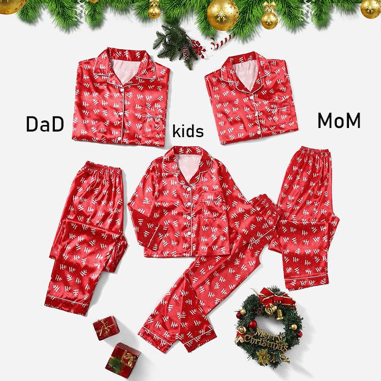 Famille de Noël Pyjamas rayés Pyjamas Vêtements de maison