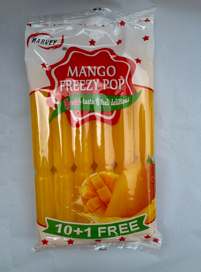 Bâton de gelée de popsicule orange de mangue