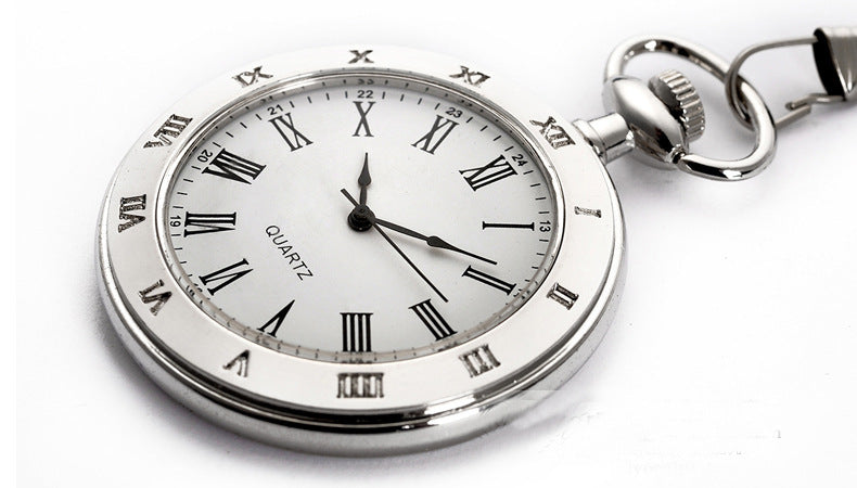 Montre de poche en argent rétro personnalisée