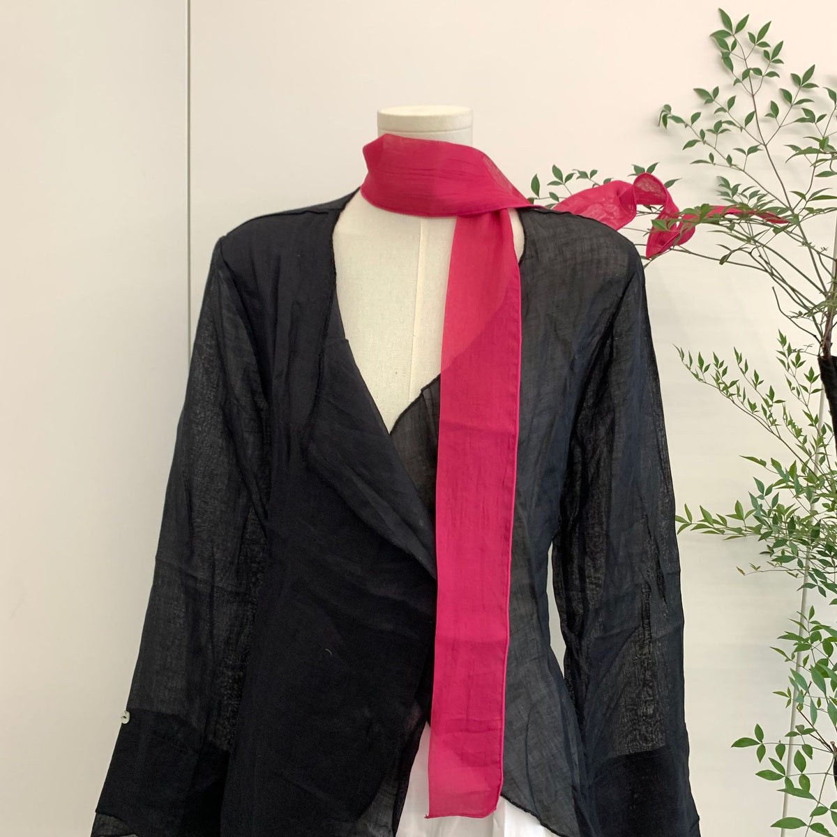 PrintempsSummer Écharpe courte en soie pour les femmes