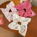 Mignon coloré Polka-dot Floral Carré des cheveux