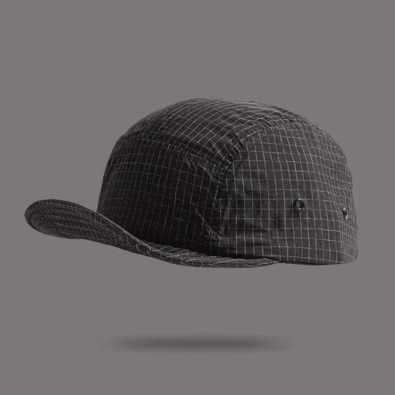 Homme et femme Retro Checkered Classic Cinq-panel Style Casual Brève à séchage rapide