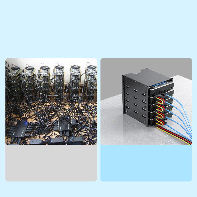 Fabricant 3.5 pouces Support de stockage de disque dur 5 couches Support de stockage de disque dur