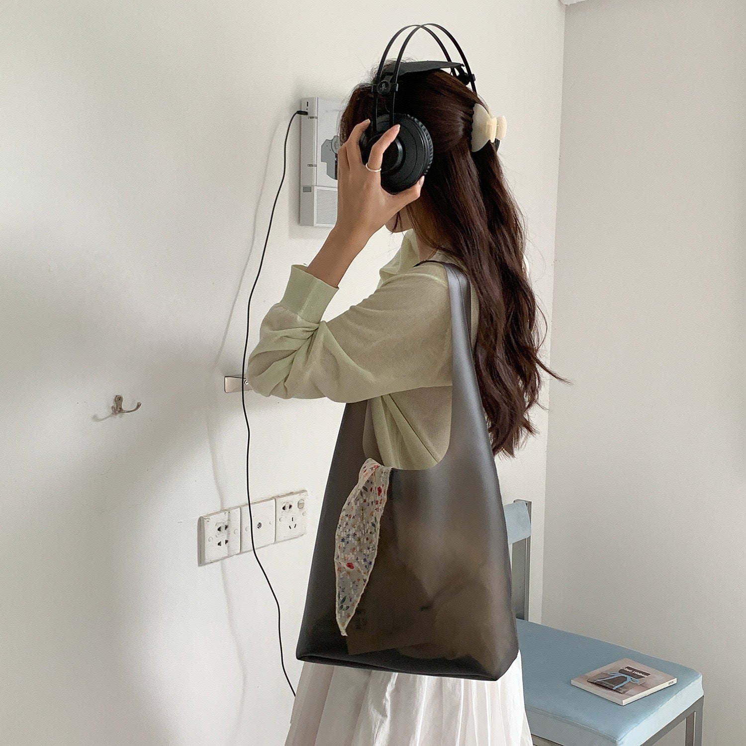 Mode de style coréen Grande capacité Transparent Jelly Bag