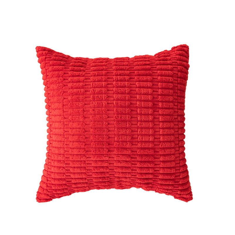 Moderne Minimalist Corduroy Couvercle de coussin de canapé en grain de blé
