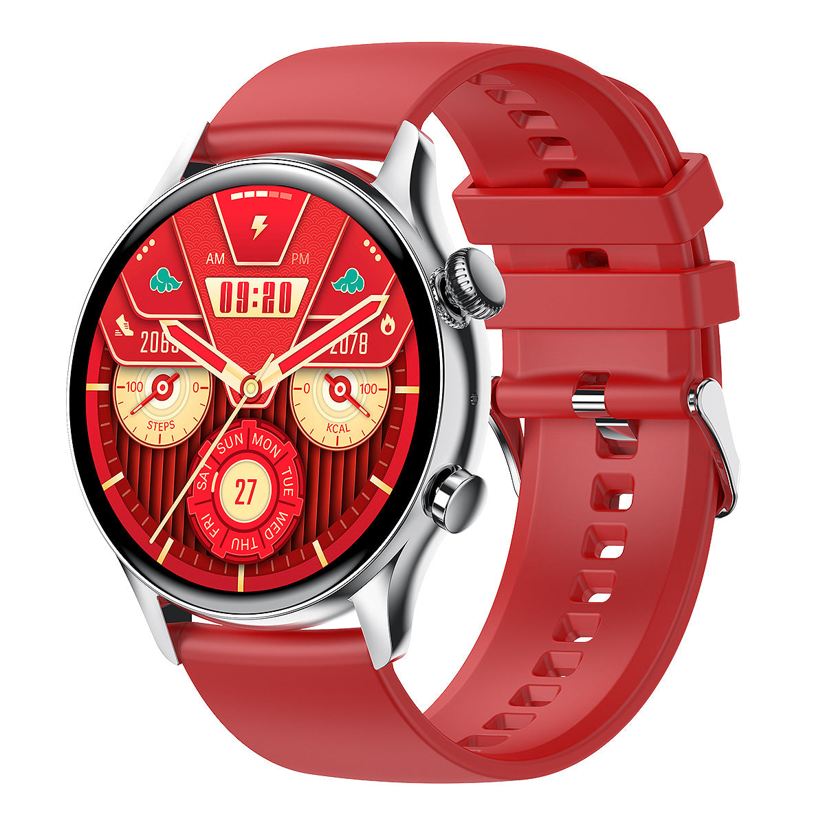 Cadran rond True Waterproof NFC Screen Heart Rate Watch