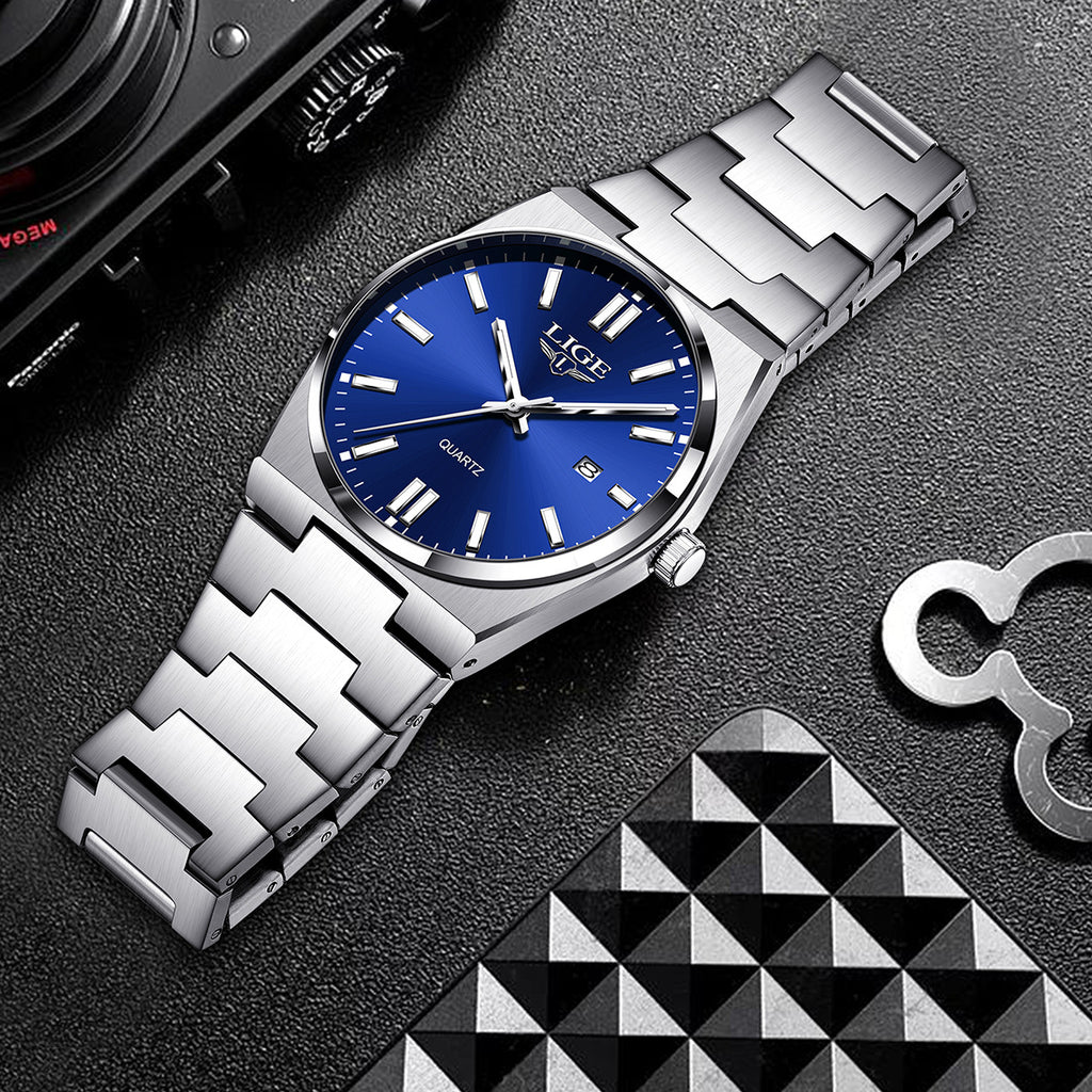 Imperméable Quartz lumineux Calendrier multifonction Wristwatch