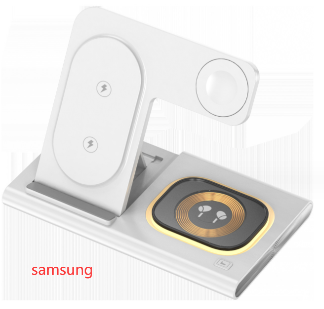 Chargeur quatre en un sans fil pliant mode