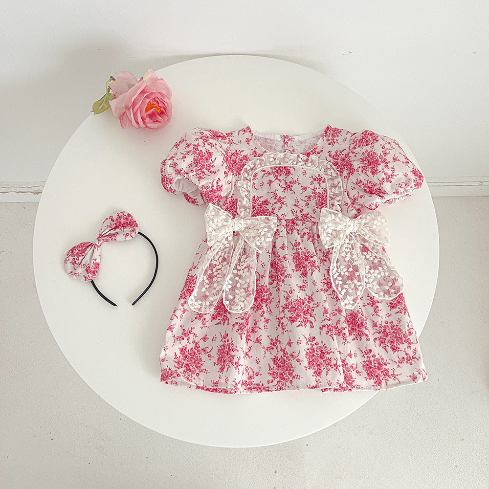 Robe d'été à manches courtes pour les filles