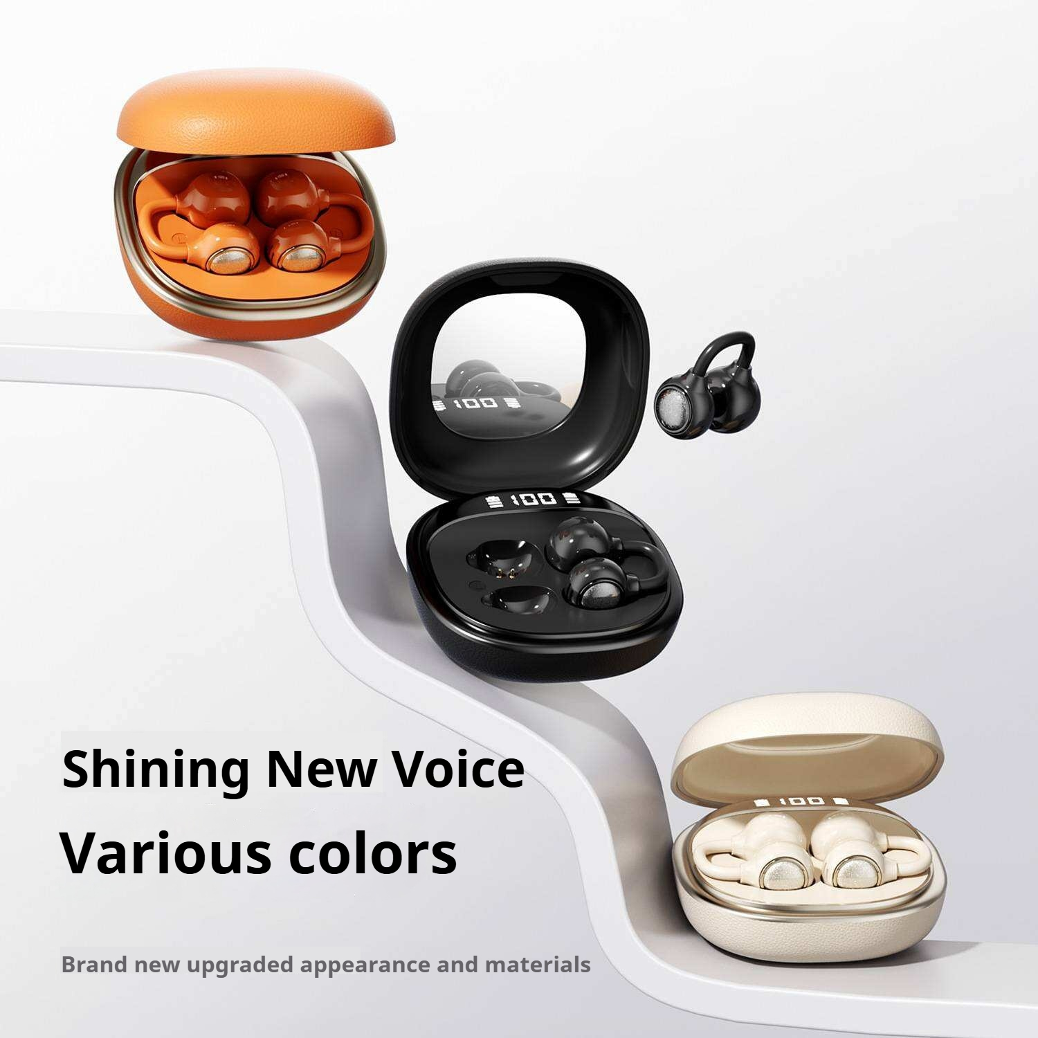 KP-229 Ecouteurs Bluetooth sans fil à vente à chaud Affichage numérique Clip-on