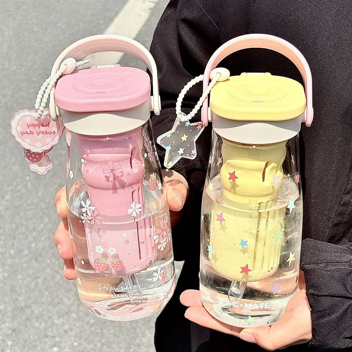 Cute Borosilicate Glass Tea Cup with Infuser