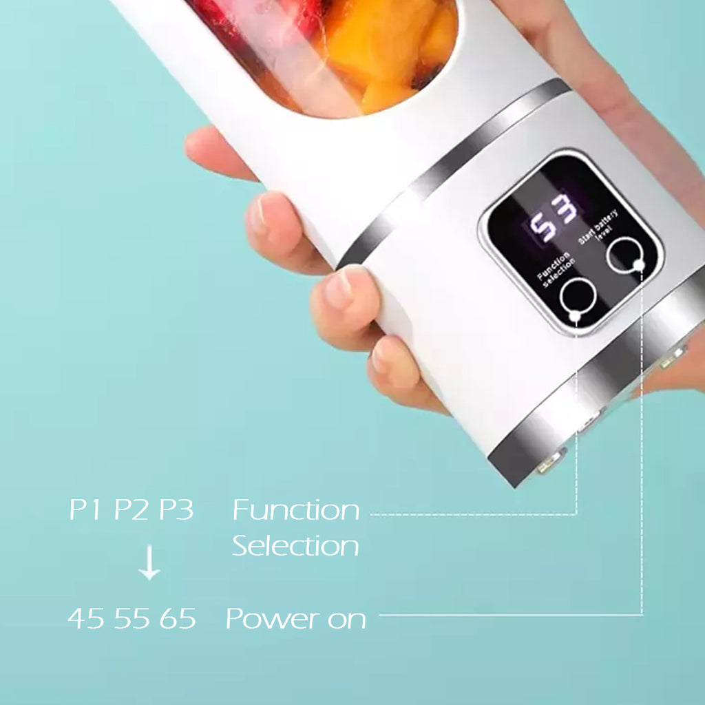 Portable USB Rechargeable Juicer Cup Mélangeur de mélangeur électrique Smoothie Maker 450ml
