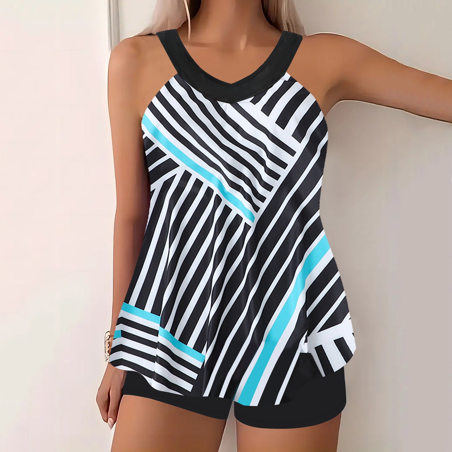Bikini tendance pour femmes avec slip imprimé