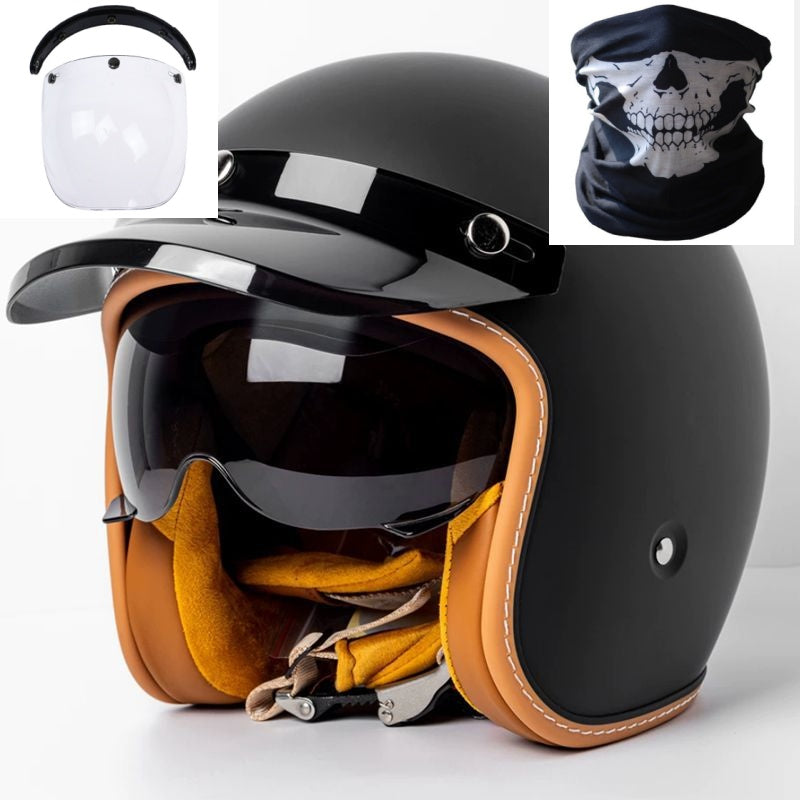 Casque de moto Casque de moto homme et femme voiture électrique Gants intégrés