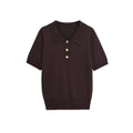 Femme Mode Versatile Manche courte Tricot Top