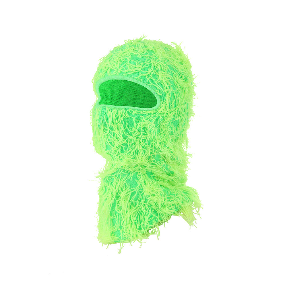 Masque de visage chaud tricoté européen et américain