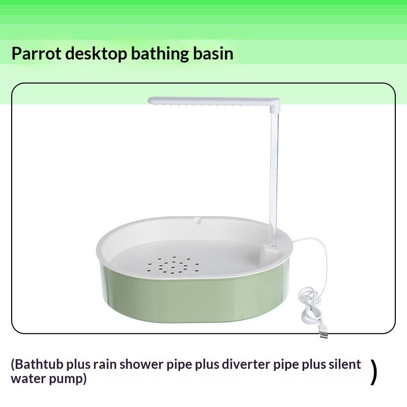 Baignoire pour perroquet Baignoire pour oiseaux à circulation automatique