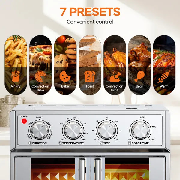 PlumChef 29,5 QT friteuse d'air de porte Convection toaster four