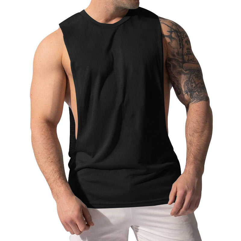 La vente chaude 11-Color Fitness Muscle Hommes Sexy Summer Sports Casual Solid Couleur Sans manches