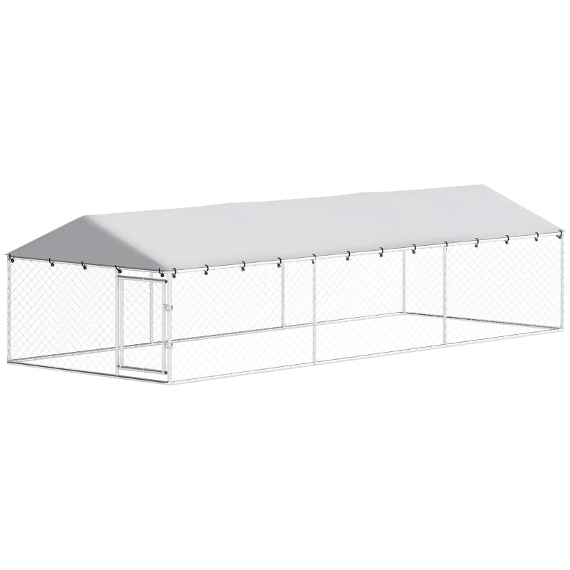 PawHut 20' X 7.5' X 5' chien Kennel extérieur pour grands chiens avec toit imperméable