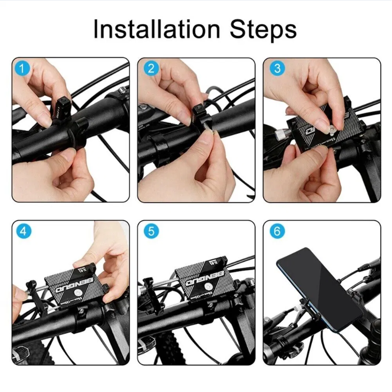 Support de vélo de moto en aluminium pour téléphone portable GPS US