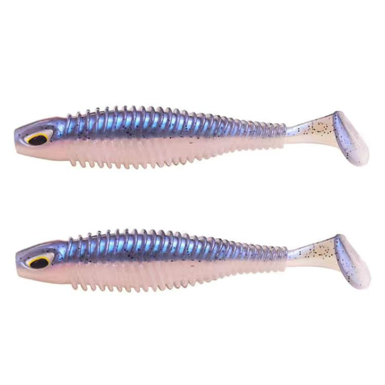 Luya Big T-tail Soft Fish Bait with Jig Head