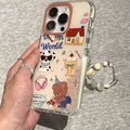 Retro Cute Dog Party Dossier téléphonique