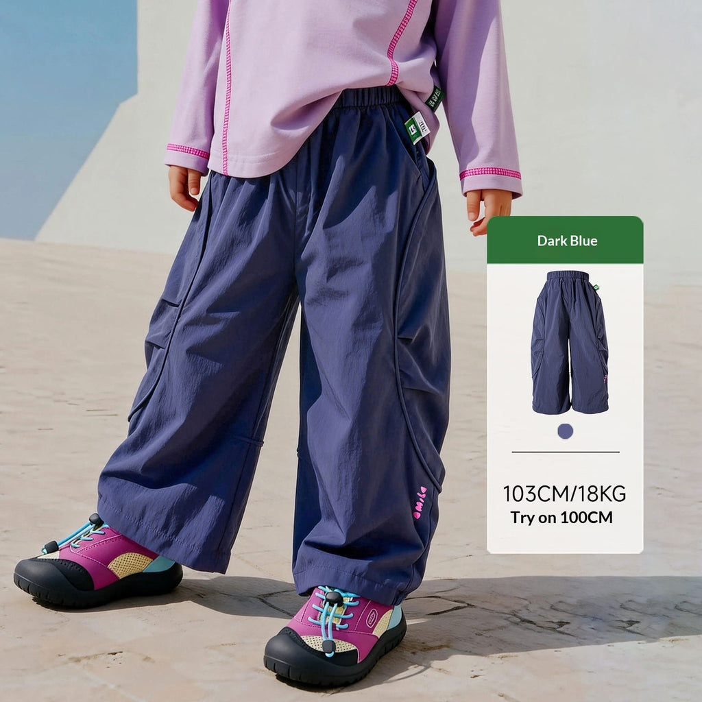 Pantalons à crampons de couleur solide pour enfants
