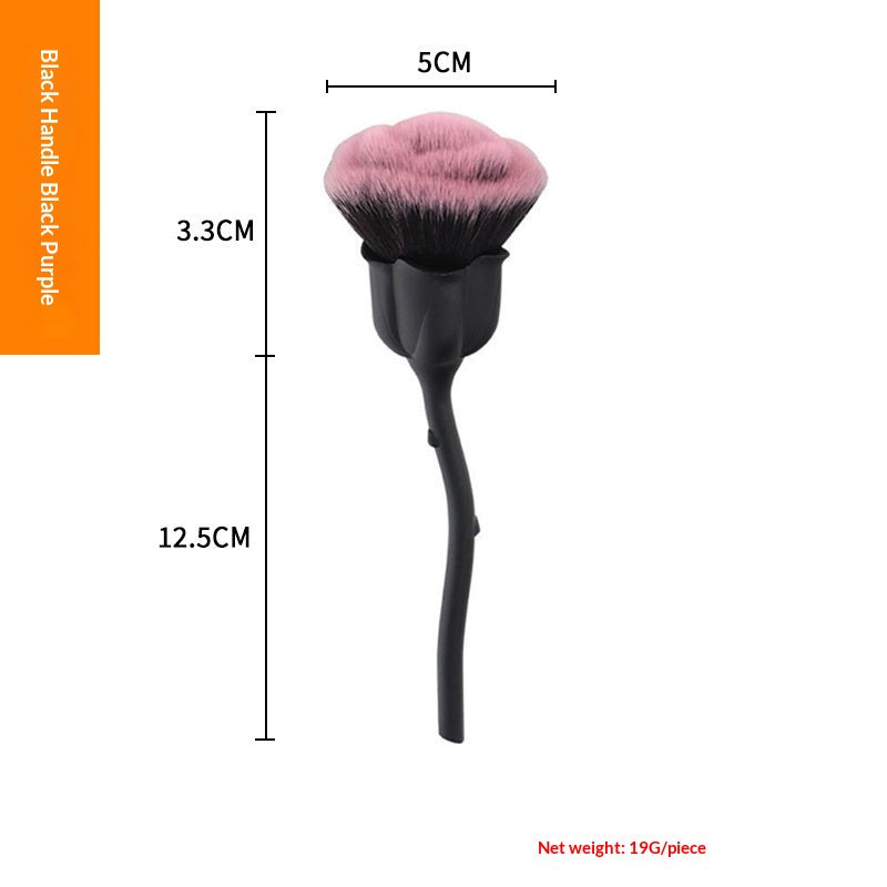 Pinceau de maquillage en poudre de rose