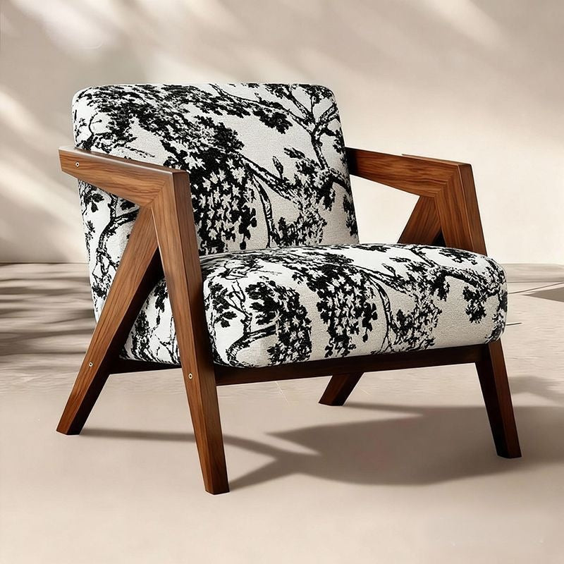 Chaise Canapé simple en bois massif avec dossier