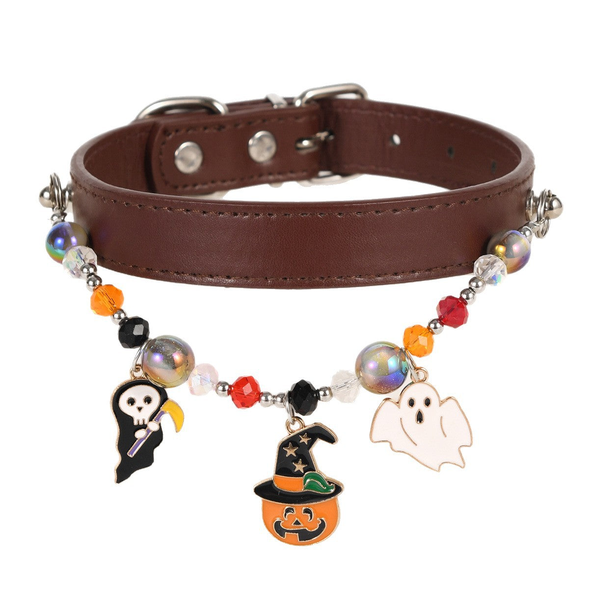 Collier de chat Niche Accessoire Collier d'Halloween avec embellissements perlés