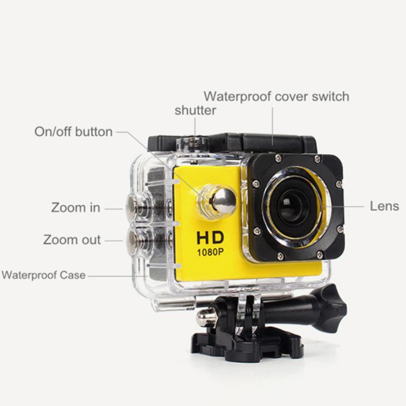 HD haute définition 1080P Action Sports Caméra DV étanche
