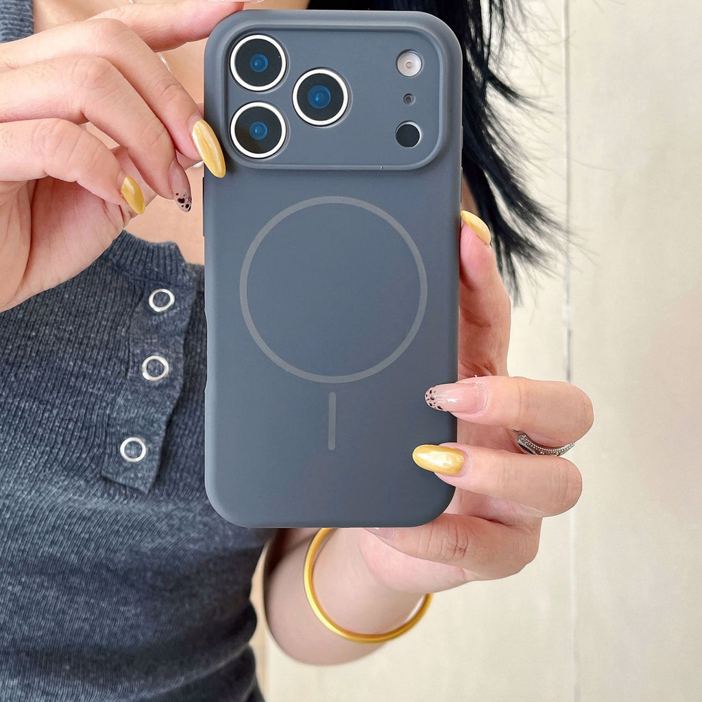 Precision Cut Silicone Magnetic Button Phone Case