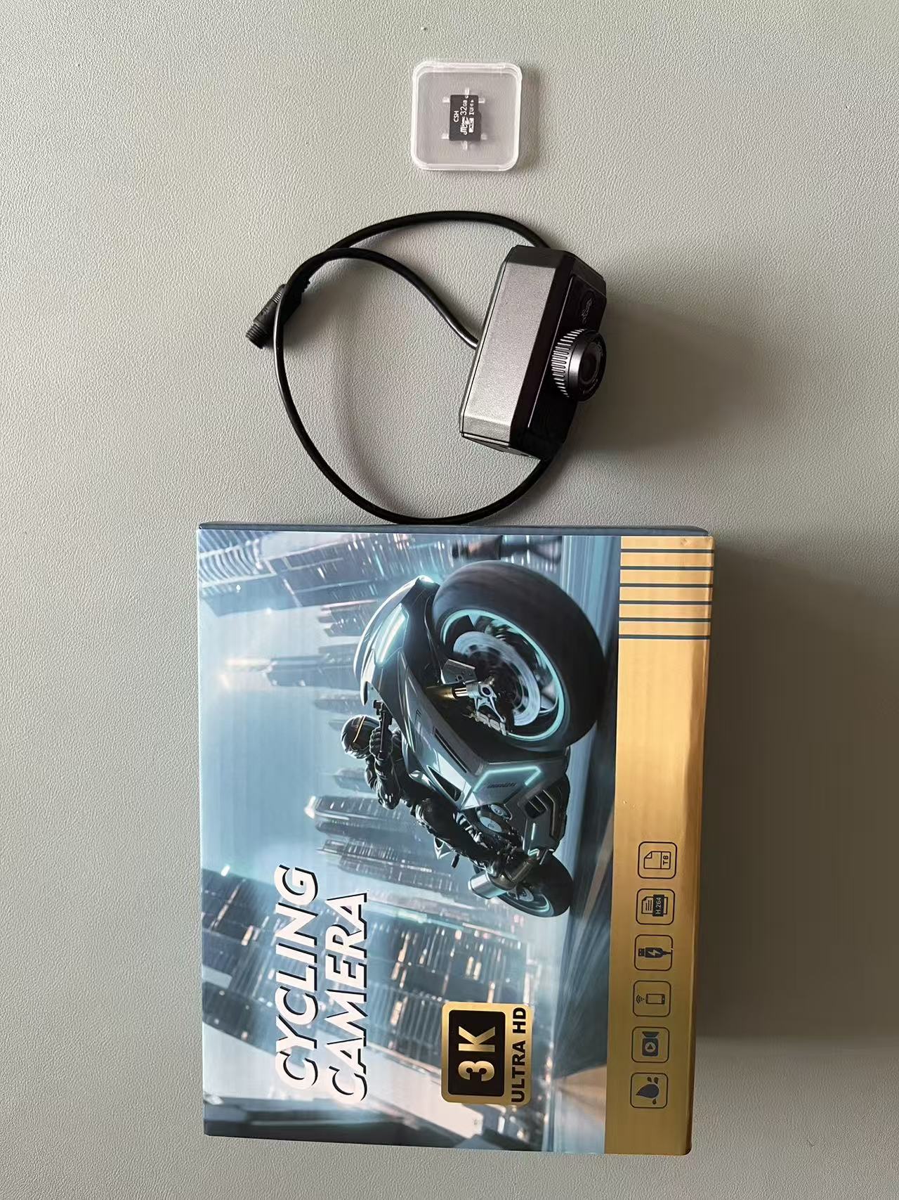 3K Moto Dash Cam Outdoor Riding Caméra de sport étanche pour vélos électriques