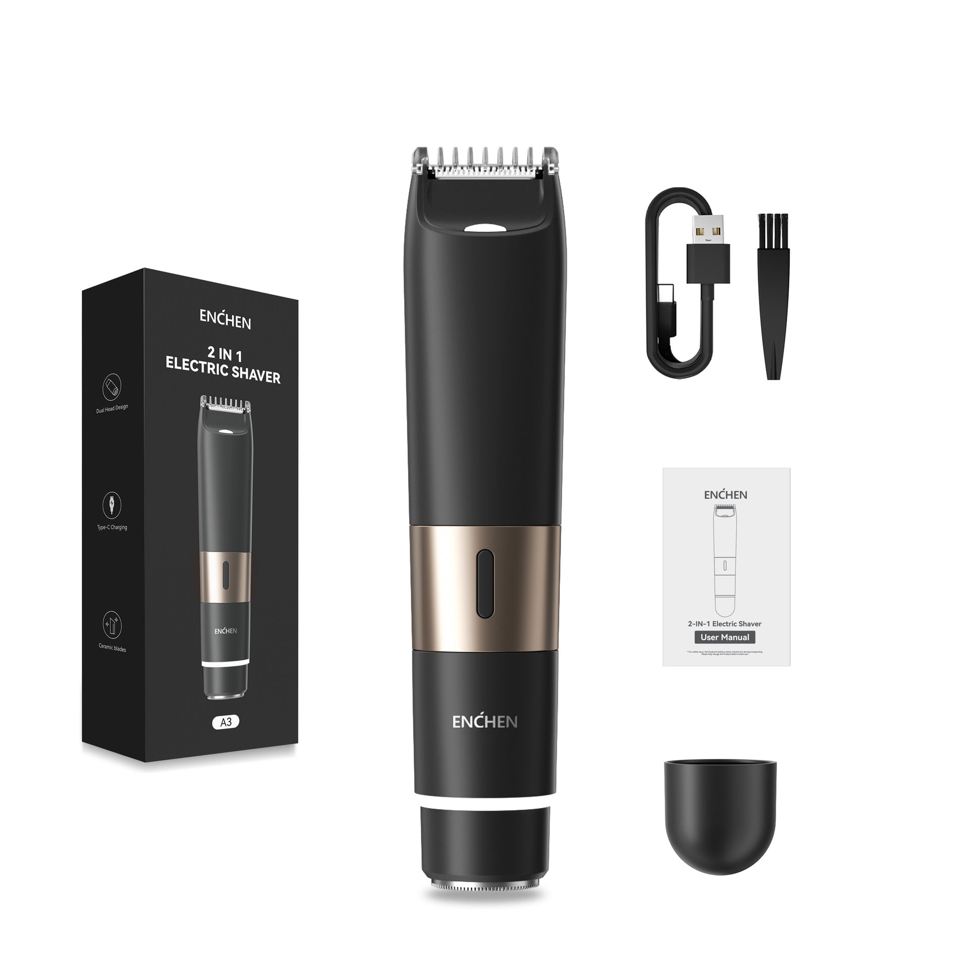 Comprimeur de cheveux multifonctions électriques rechargeables pour les hommes et les femmes