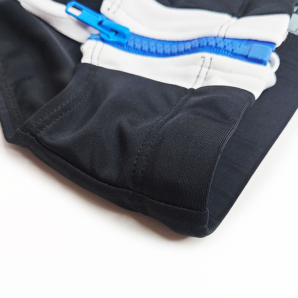 Slip de bain double zipper côté homme de mode
