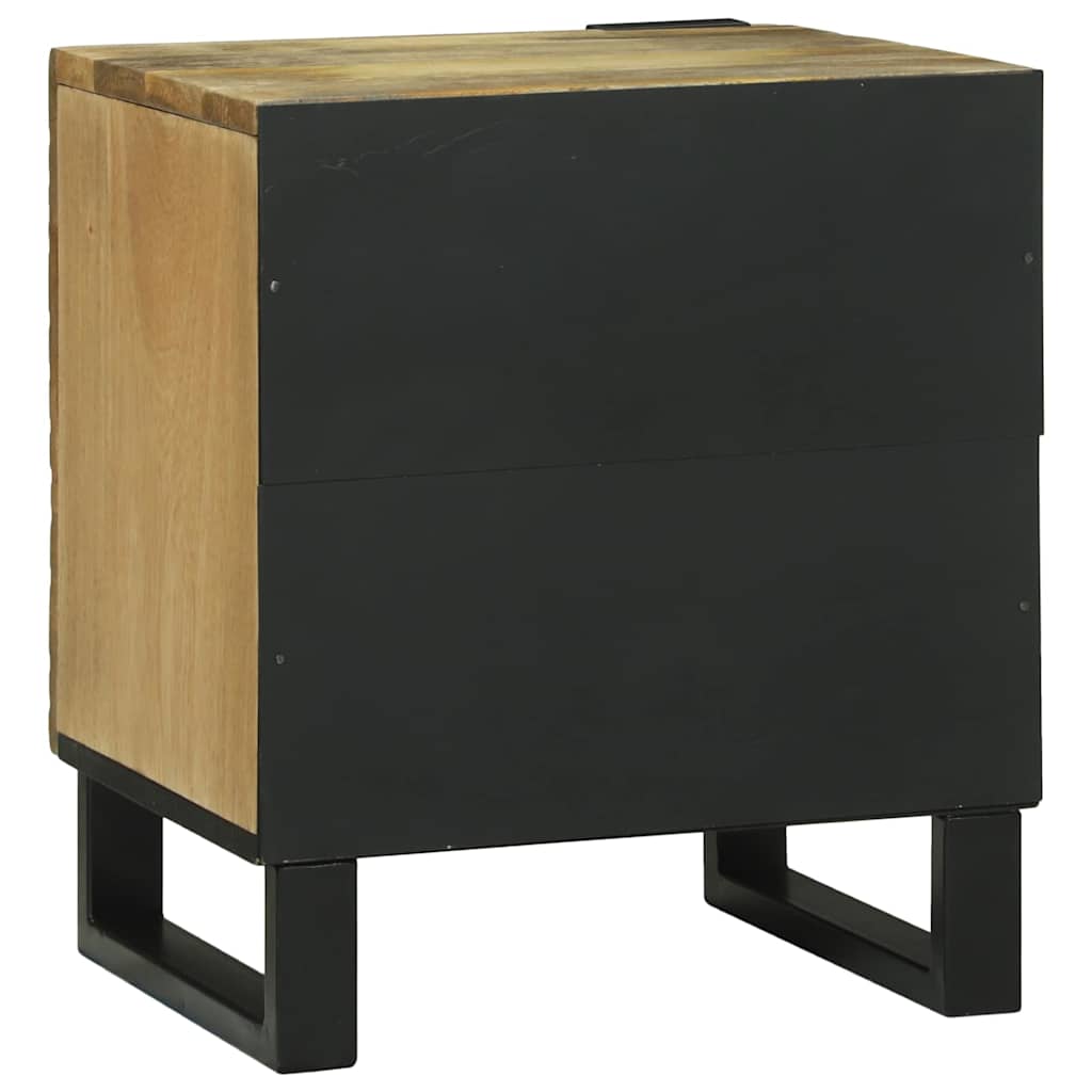 Table de chevet 2 pièces 40 x bois de mangue massif