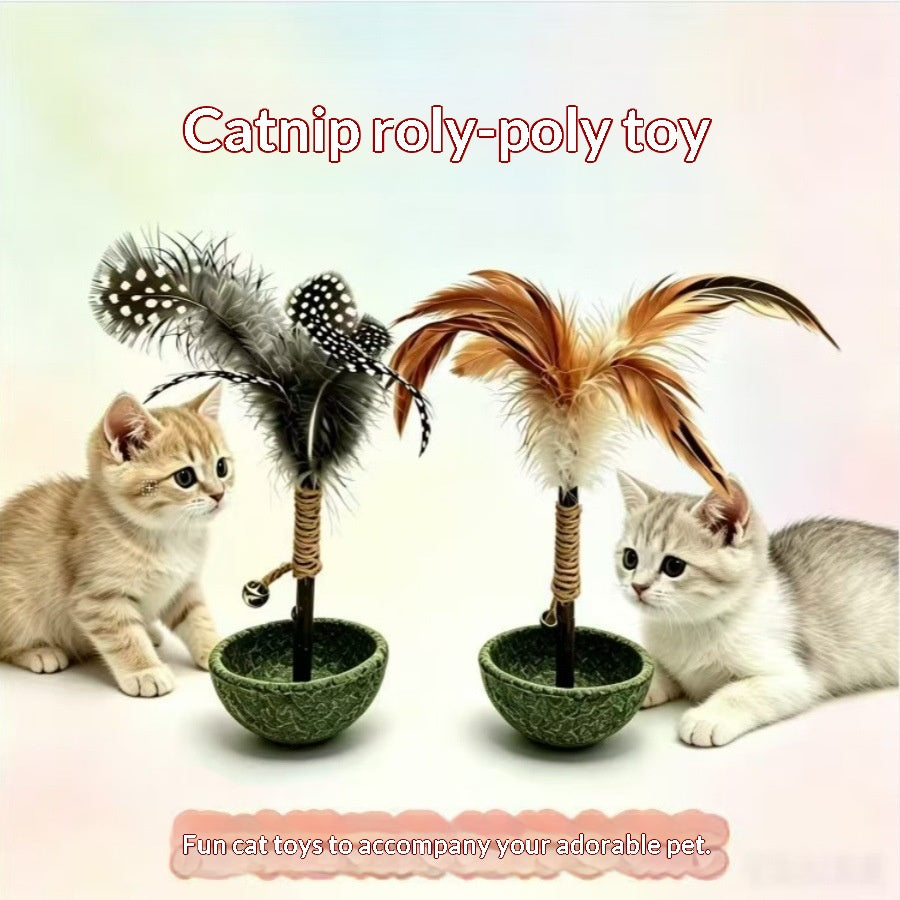 Jouet Roly-poly de chat Un Gadget auto-amusant