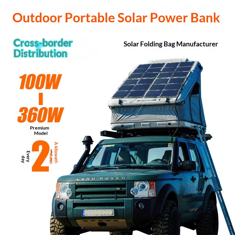 Panneau solaire monocristallin de haute efficacité Charge système photovoltaïque de puissance extérieure