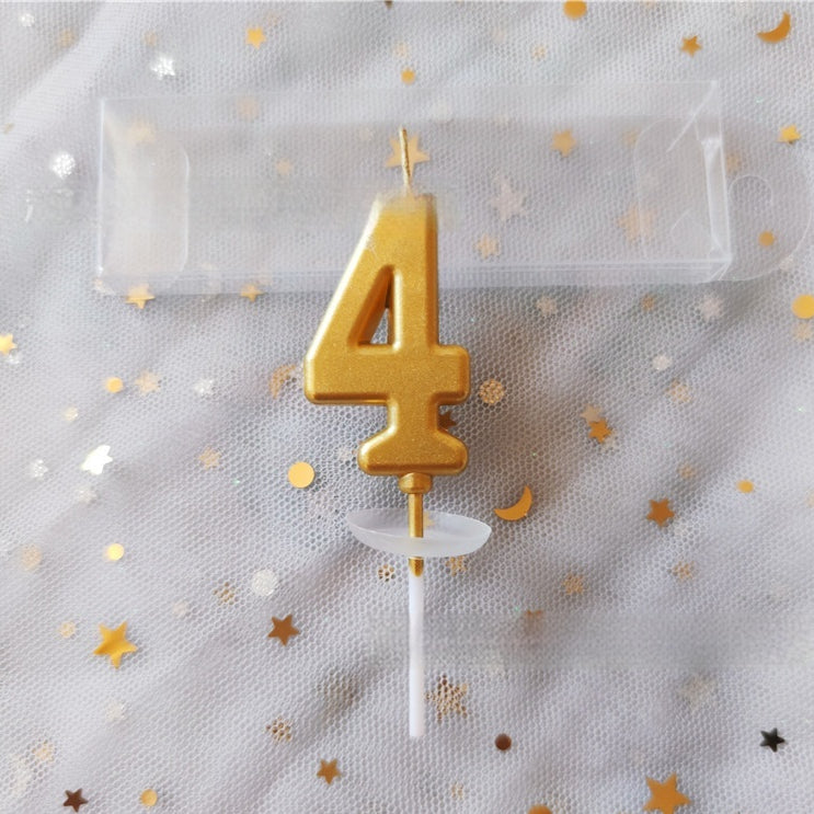 Décoration de gâteau d'anniversaire de bougie numérique