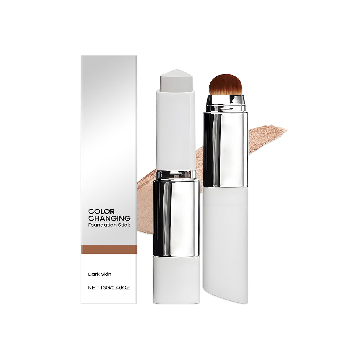2-in-1 Color Changing Foundation Stick Deep Skin Tone