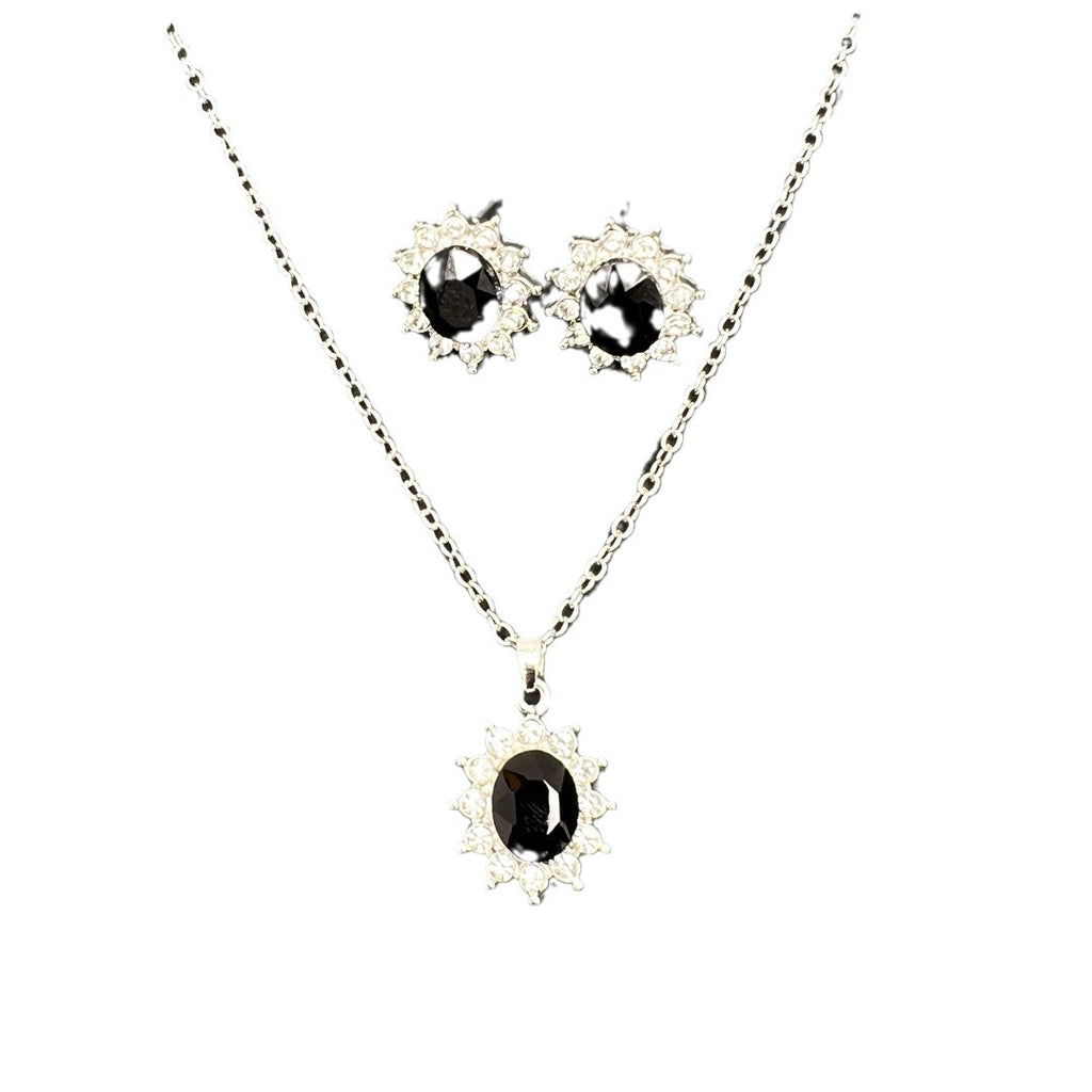 European and American Fashion SUNFLOWER Zircon Ear Stud Collier