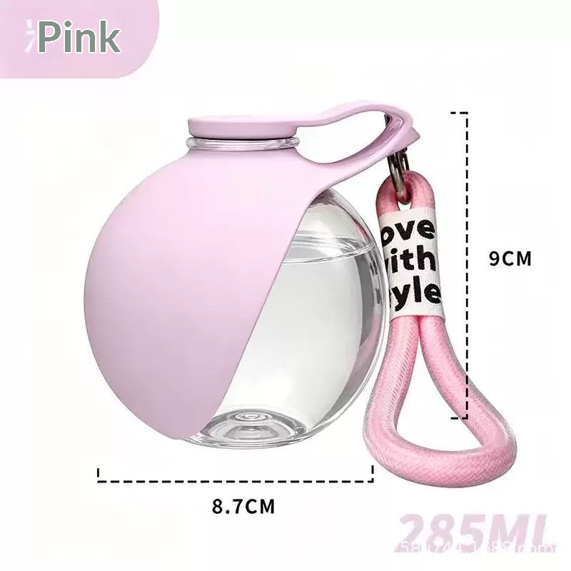 Creative Portable Outdoor Pet en acier inoxydable coupe d'eau Petit chien bouteille d'eau pratique