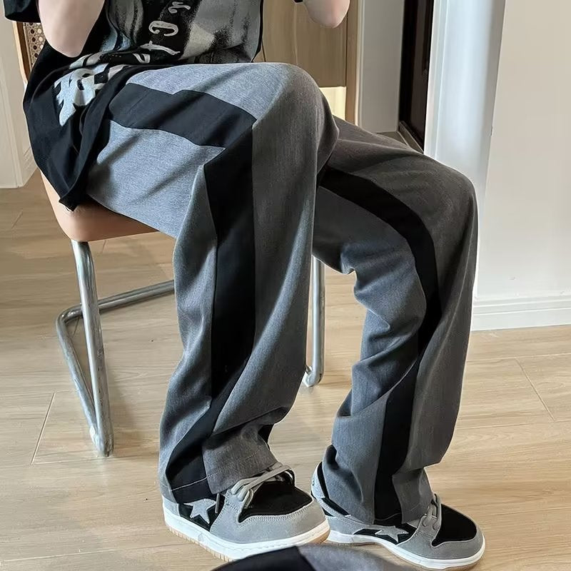Pantalons à bloc de couleur avec un doux drapée Feelversatile tendance et occasionnel