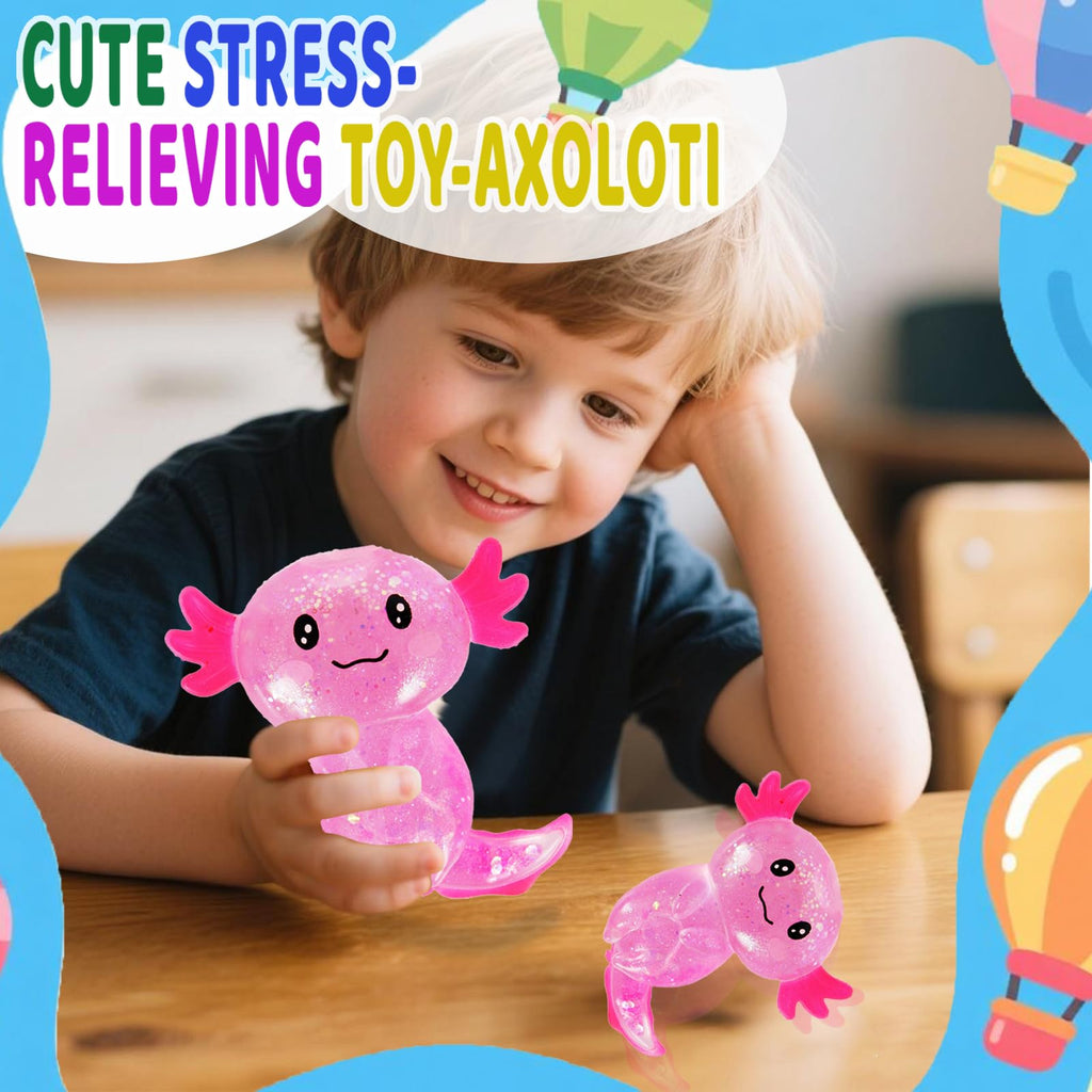 Axolotl Stress Relief Toy Glitter Fidget Toys Mignon Malt Sugar Axolotl Toy Fidget Toys Adul