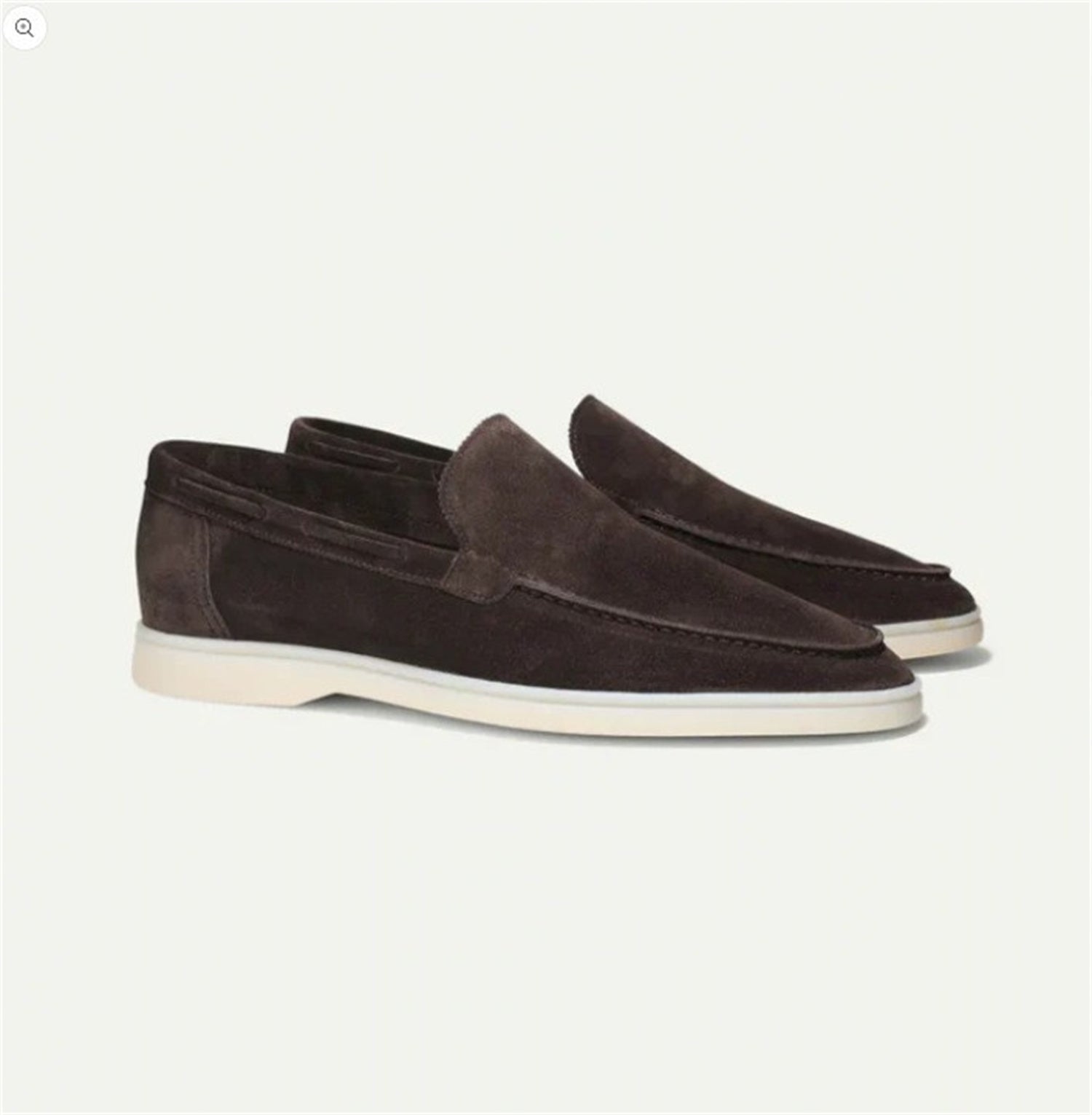 Chaussures plates avec suède givrée