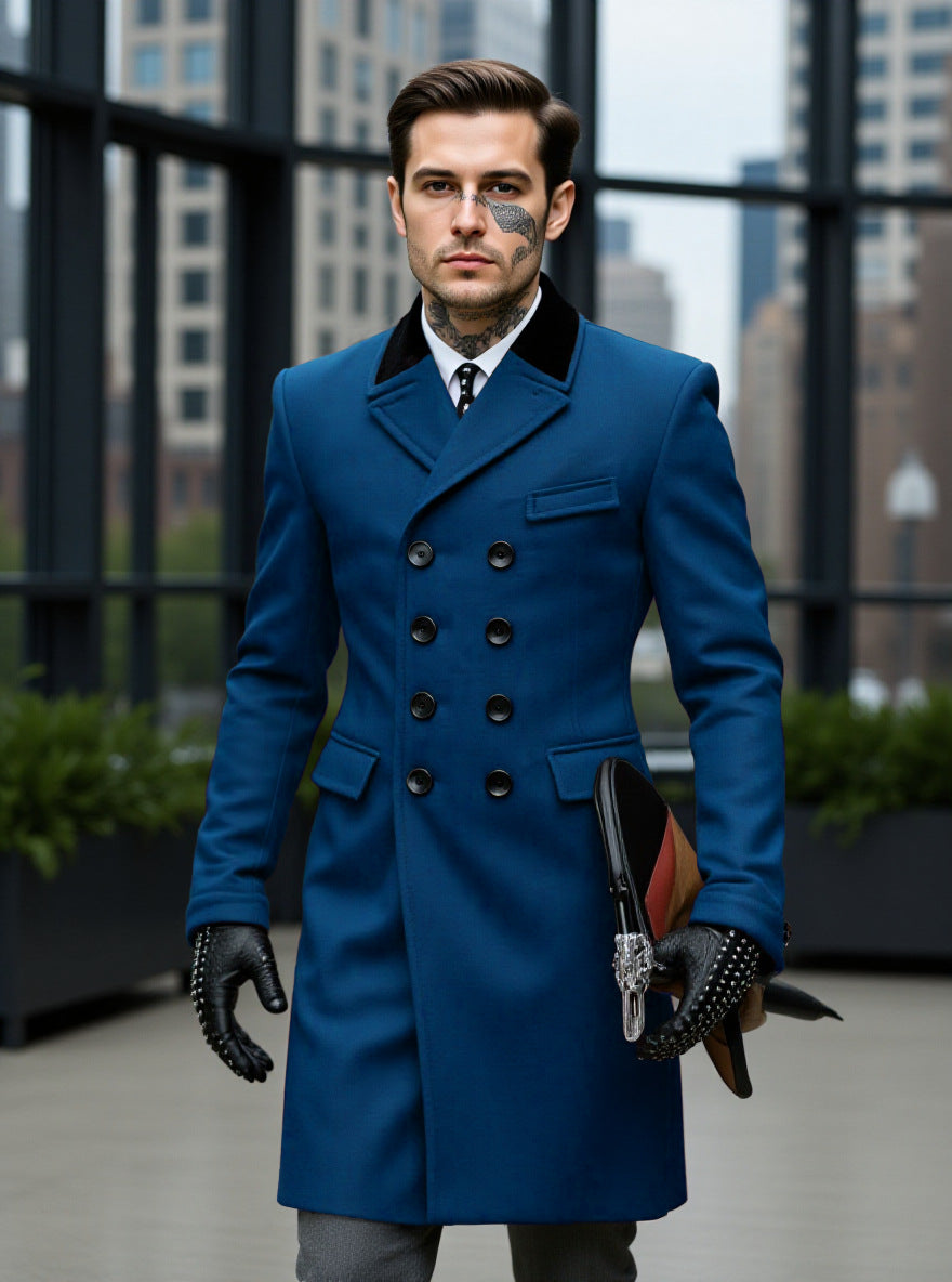 Manteau en laine doublé pour l'automne et l'hiver