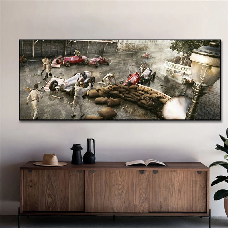 Réparation de course toile peinture affiche maison salon Décor