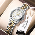 Femmes étanche double calendrier lumineux Wrist Watch